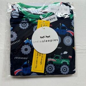 Little Sleepies Monster Truck Madness Two-Piece Short Sleeve Pajama Set - NEW 2T